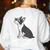 Boston Terrier Dog Owner Grandma Women's Sweatshirt Back Print White