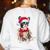 Boston Terrier Dog Ugly Christmas Dog Xmas For Men Women Kids Women's Sweatshirt Back Print White