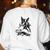 Boston Terrier Dog Untamed For Men Women Women's Sweatshirt Back Print White