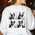 Boston Terrier Dogs With Sunglasses Photo Pets Meme Women's Sweatshirt Back Print White