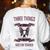 Boston Terrier Don't Mess With American Gentleman Dog Lover Women's Sweatshirt Back Print White