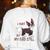 Boston Terrier Fart American Gentleman Non-Sporting Dog Women's Sweatshirt Back Print White