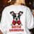 Boston Terrier Grandma Dog Lovers Puppy Bostie Owner Women's Sweatshirt Back Print White