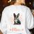 Boston Terrier Groovy World's Best Boston Mom Women's Sweatshirt Back Print White