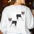 Boston Terrier Humor Bostie Dog Lover For Men Women Kids Women's Sweatshirt Back Print White