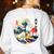 Boston Terrier Japanese Kanagawa Wave Surf Loyal Dog Men Women Kids Women's Sweatshirt Back Print White