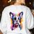 Boston Terrier Lover Pop Art Color Boston Terrier Dog For Men Women Girls Kids Women's Sweatshirt Back Print White