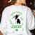 My Boston Terrier Is My Lucky Charm Paw Dog St Patrick's Day Women's Sweatshirt Back Print White