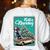 Boston Terrier Merry Christmas Tree Truck Dog X-Mas Women's Sweatshirt Back Print White