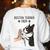 Boston Terrier Mom Dogs Mum Woman Women's Sweatshirt Back Print White