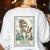 Boston Terrier Mom Skeleton Tarot Card Witch Vibes Dog Mom Women's Sweatshirt Back Print White