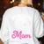 Boston Terrier Mom Women's Sweatshirt Back Print White
