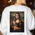 Boston Terrier Mona Lisa Painting Art Dog Mom Dad For Men Women Kids Women's Sweatshirt Back Print White
