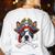 Boston Terrier Pirate T Shirt Jolly Roger Crossbones Skull Women's Sweatshirt Back Print White