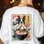 Boston Terrier Ramen Noodles Japanese Art Retro Ocean Waves Women's Sweatshirt Back Print White