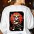 Boston Terrier Samurai Ninja Vintage Anime Japanese Ukiyo-e Women's Sweatshirt Back Print White