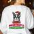 Boston Terrier Santa Claus Christmas Dog Women's Sweatshirt Back Print White