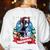 Boston Terrier Santa Claus Coffee Mug Merry Christmas Dogs Women's Sweatshirt Back Print White