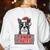 Boston Terrier Santa Claus Hat Merry Christmas Dog X-Mas Women's Sweatshirt Back Print White