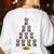 Boston Terrier Santa Hat Xmas Light Men Women Christmas Tree Women's Sweatshirt Back Print White