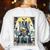 Boston Terrier Tarot Card Dog Women's Sweatshirt Back Print White