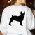 Boston Terrier Women's Sweatshirt Back Print White