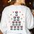 Boston Terrier Xmas Tree Lights For Men Women Boston Terrier Women's Sweatshirt Back Print White