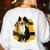 Boston Terrier s Mid-Century Modern Art s Street Grunge Women's Sweatshirt Back Print White