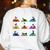 Boston Terriers Yoga Asana Pose And Meditation Women's Sweatshirt Back Print White