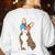 Brindle Boston Terrier Dog Patriotic Shirt USA Flag Women's Sweatshirt Back Print White