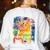 Broken Crayons Still Color Cat Teacher Women's Sweatshirt Back Print White