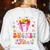 Be A Bucket Filler Teacher Teaching Groovy Back To School For Men Women Women's Sweatshirt Back Print White Be A Bucket Filler Teacher Teaching Groovy Back To School For Men Women Women's Sweatshirt Back Print White