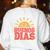 Buenos Dias Spanish Teacher Appreciation Back To School Women's Sweatshirt Back Print White Buenos Dias Spanish Teacher Appreciation Back To School Women's Sweatshirt Back Print White