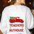 Bunch Of Teachers This Side Of The Nuthouse Xmas Women's Sweatshirt Back Print White Bunch Of Teachers This Side Of The Nuthouse Xmas Women's Sweatshirt Back Print White
