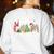 All Is Calm Said No Teacher Ever Teacher Christmas Women's Sweatshirt Back Print White