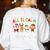 All Is Calm Xmas Kindergarten Christmas Season Teacher Women's Sweatshirt Back Print White All Is Calm Xmas Kindergarten Christmas Season Teacher Women's Sweatshirt Back Print White