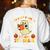 You Can't Scare Me I Teach 5th Grade Teacher Halloween Ghost Women's Sweatshirt Back Print White
