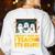 You Can't Scare Me I Teach 5th Grade Teacher Halloween Women's Sweatshirt Back Print White You Can't Scare Me I Teach 5th Grade Teacher Halloween Women's Sweatshirt Back Print White