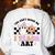 You Can't Scare Me I Teach Art Retro Teacher Ghost Halloween Women's Sweatshirt Back Print White