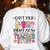 Can't Talk Right Now Doing Teacher Stuff Women's Sweatshirt Back Print White Can't Talk Right Now Doing Teacher Stuff Women's Sweatshirt Back Print White