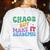 Chaos But Make It Academic Teacher Back To School Women's Sweatshirt Back Print White Chaos But Make It Academic Teacher Back To School Women's Sweatshirt Back Print White