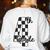 Checkered Fourth Grade Back To School Teachers Students Women's Sweatshirt Back Print White