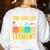 Chemistry Teacher Element Science Student Chemist Women's Sweatshirt Back Print White Chemistry Teacher Element Science Student Chemist Women's Sweatshirt Back Print White