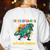 Childcare Providersaurus Daycare Teachers Women's Sweatshirt Back Print White Childcare Providersaurus Daycare Teachers Women's Sweatshirt Back Print White
