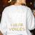 Choir Teacher Shirt I Hear Voices Chorister Tee Women's Sweatshirt Back Print White Choir Teacher Shirt I Hear Voices Chorister Tee Women's Sweatshirt Back Print White