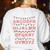 Christmas Alphabet Candy Cane Teachers Students Candy Cane For Men Women Kids Women's Sweatshirt Back Print White