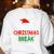 Is It Christmas Break Yet Teacher Xmas Winter Saying Women's Sweatshirt Back Print White Is It Christmas Break Yet Teacher Xmas Winter Saying Women's Sweatshirt Back Print White