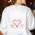 Christmas Candy Cane Work Of Heart Fourth 4th Grade Teacher Women's Sweatshirt Back Print White Christmas Candy Cane Work Of Heart Fourth 4th Grade Teacher Women's Sweatshirt Back Print White