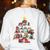Christmas Library Tree Love Reading Books Nerd Teacher Women's Sweatshirt Back Print White Christmas Library Tree Love Reading Books Nerd Teacher Women's Sweatshirt Back Print White