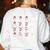 Christmas Math Quiz Teacher Equation Math Teacher Women's Sweatshirt Back Print White Christmas Math Quiz Teacher Equation Math Teacher Women's Sweatshirt Back Print White